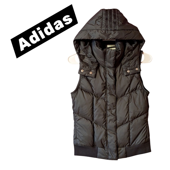 Adidas Black Puffer Vest - Picture 1 of 9